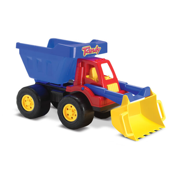 Tandy Tractor Tópi com caçamba e pá dianteira