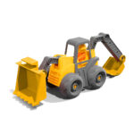 Open Tracks Trator Retroescavadeira PlayMi com motorista