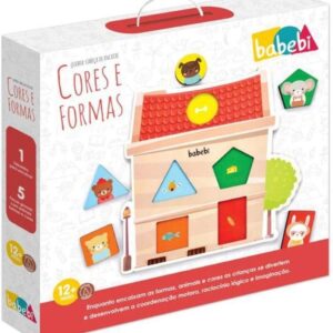Quebra-Cabeça de Encaixe - Cores e Formas - Babebi