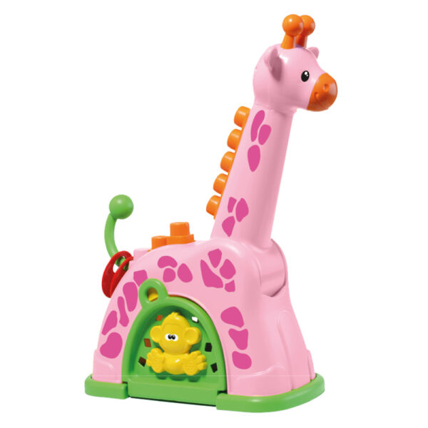 Girafa de Atividades Rosa PlayMi com 15 blocos