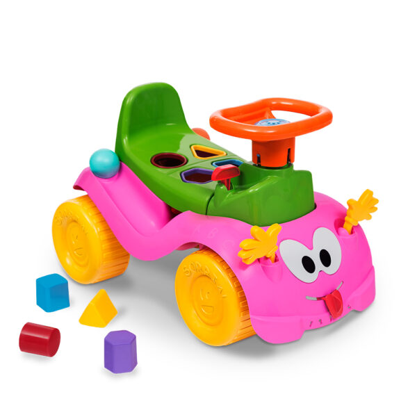 Totokinha Bolinha Rosa PlayMi com formas geométricas