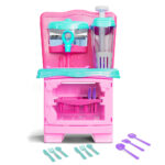 Acqua Bubble PlayMi rosa com utensílios