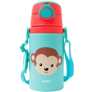 Garrafinha de Alumínio Animal Fun Macaco Buba 450 ml