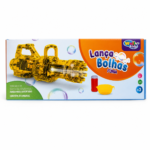 Embalagem comercial do Lança Bolhas Fúria amarelo Well Kids