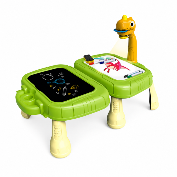 Lousa Mágica Projetora Well Kids verde montada fora da caixa