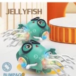 Polvo Dançante Musical Twist Jellyfish verde com luzes e movimento Bump & Go