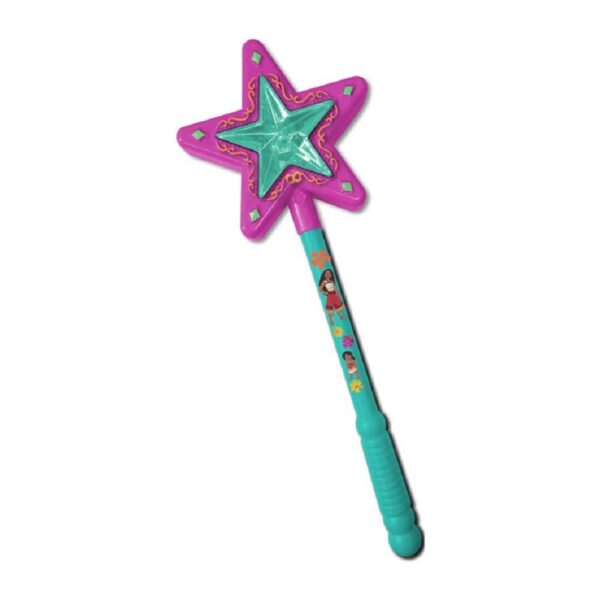 Varinha Mágica Moana 2 com estrela rosa e cabo verde